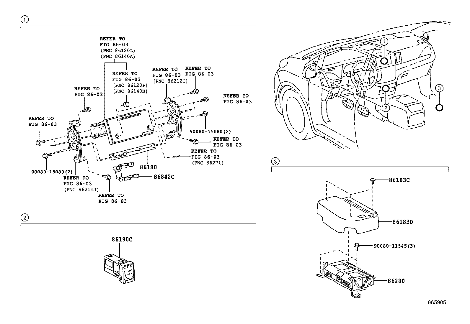 86180-08010 TUNER ASSY, STEREO COMPONENT product image