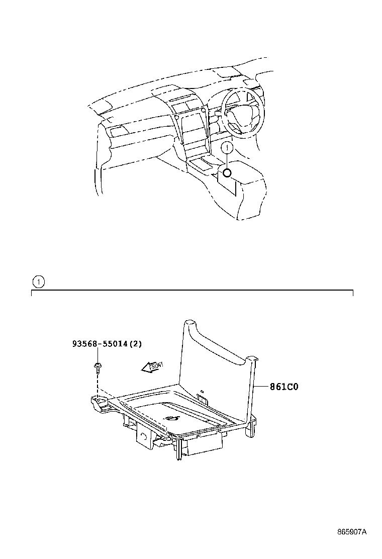 861C0-33010-C0 CRADLE ASSY, MOBILE WIRELESS CHARGER product image