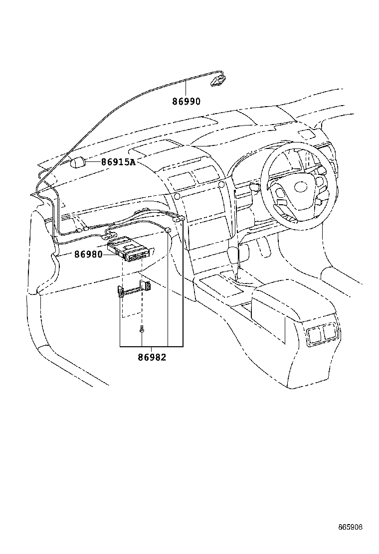 86982-75020 WIRE, TOLL COLLECTION product image