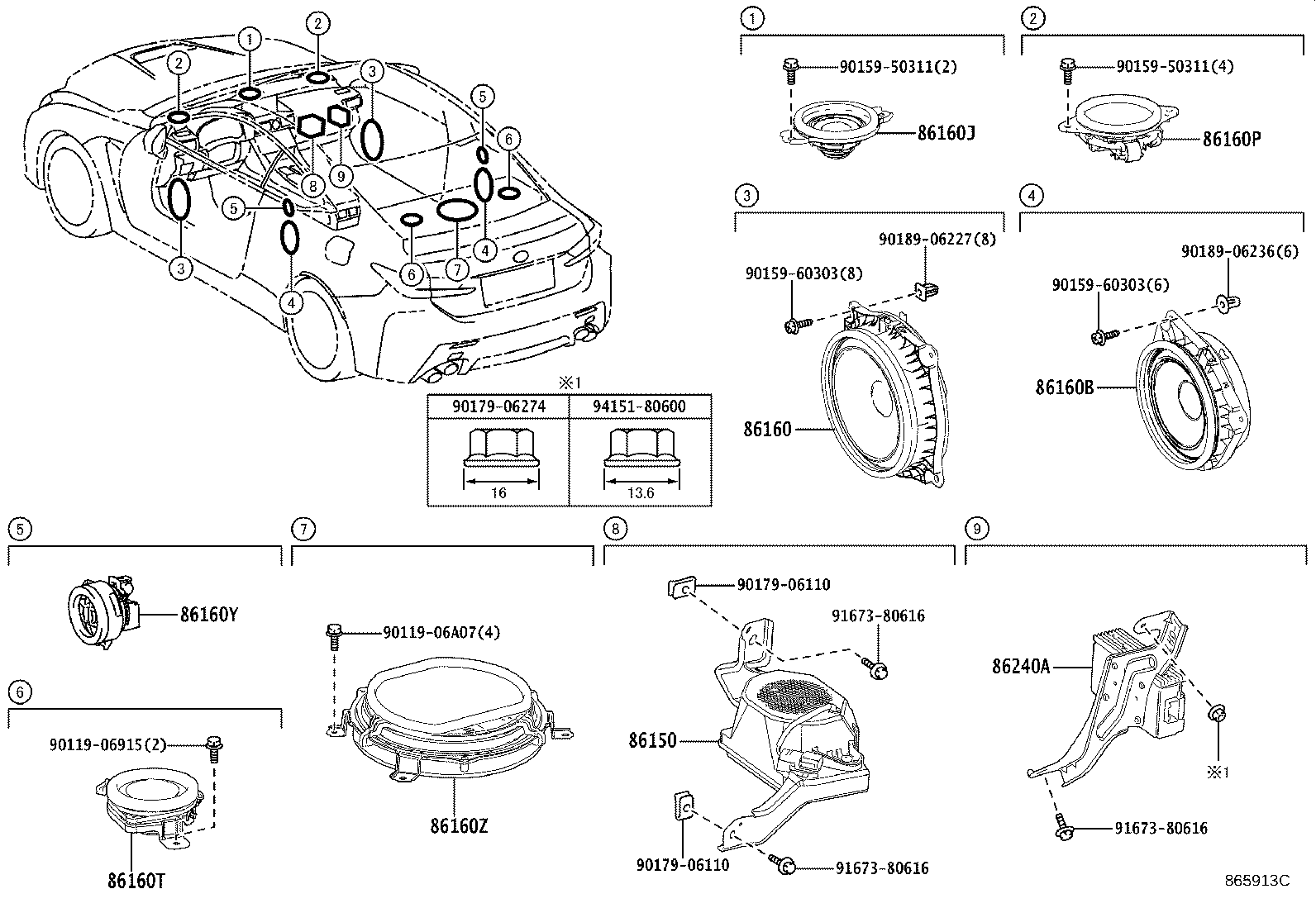 Toyota 86240-24140 EQUALIZER ASSY,STEREO COMPONENT