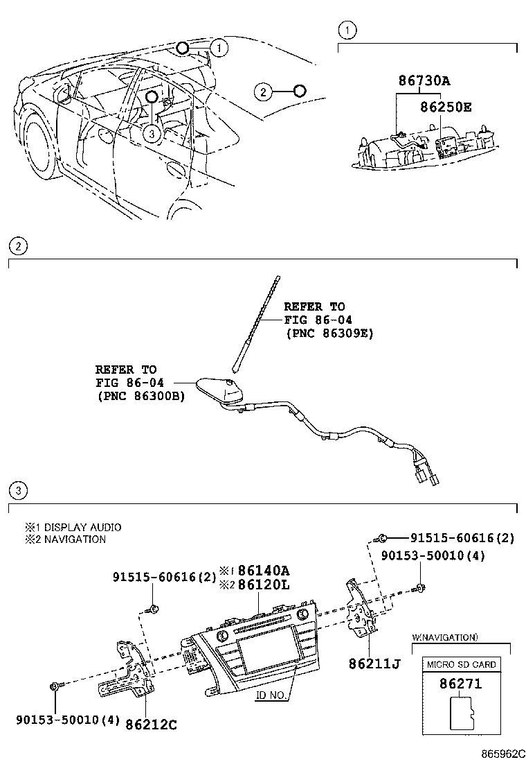86140-47250 RECEIVER ASSY, RADIO & DISPLAY product image