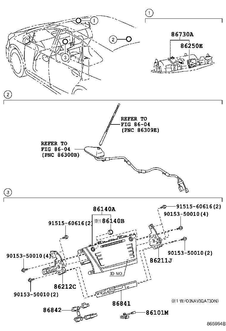 86211-47080 BRACKET, RADIO RECEIVER, NO.1 product image