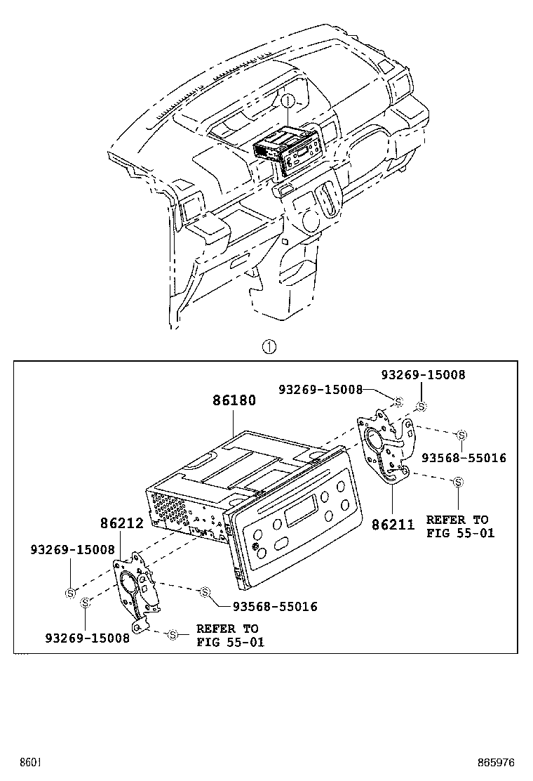 86212-B2380 BRACKET, RADIO, NO.2 product image