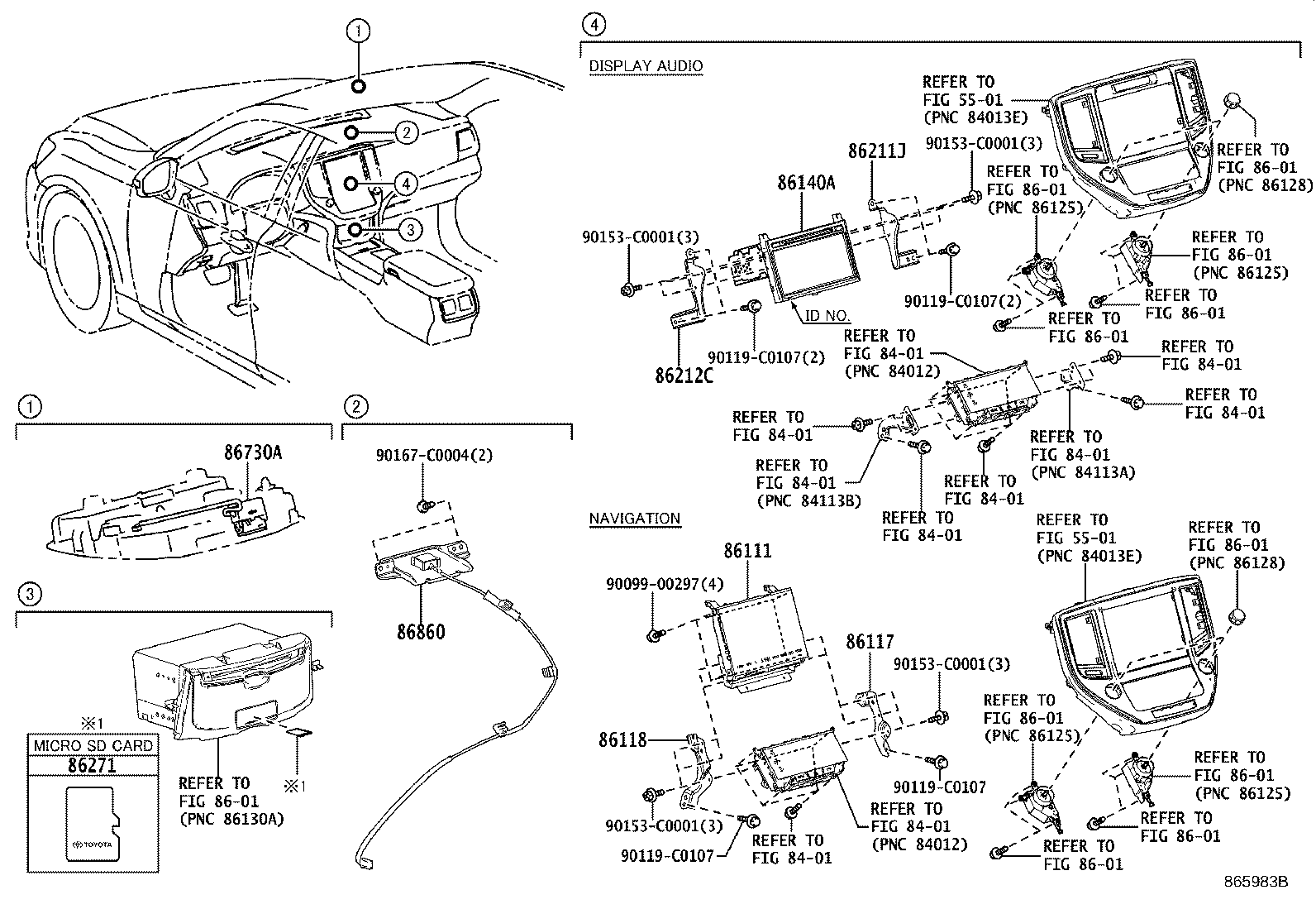 86117-0N010 BRACKET, MULTI-DISPLAY CONTROLLER, A product image