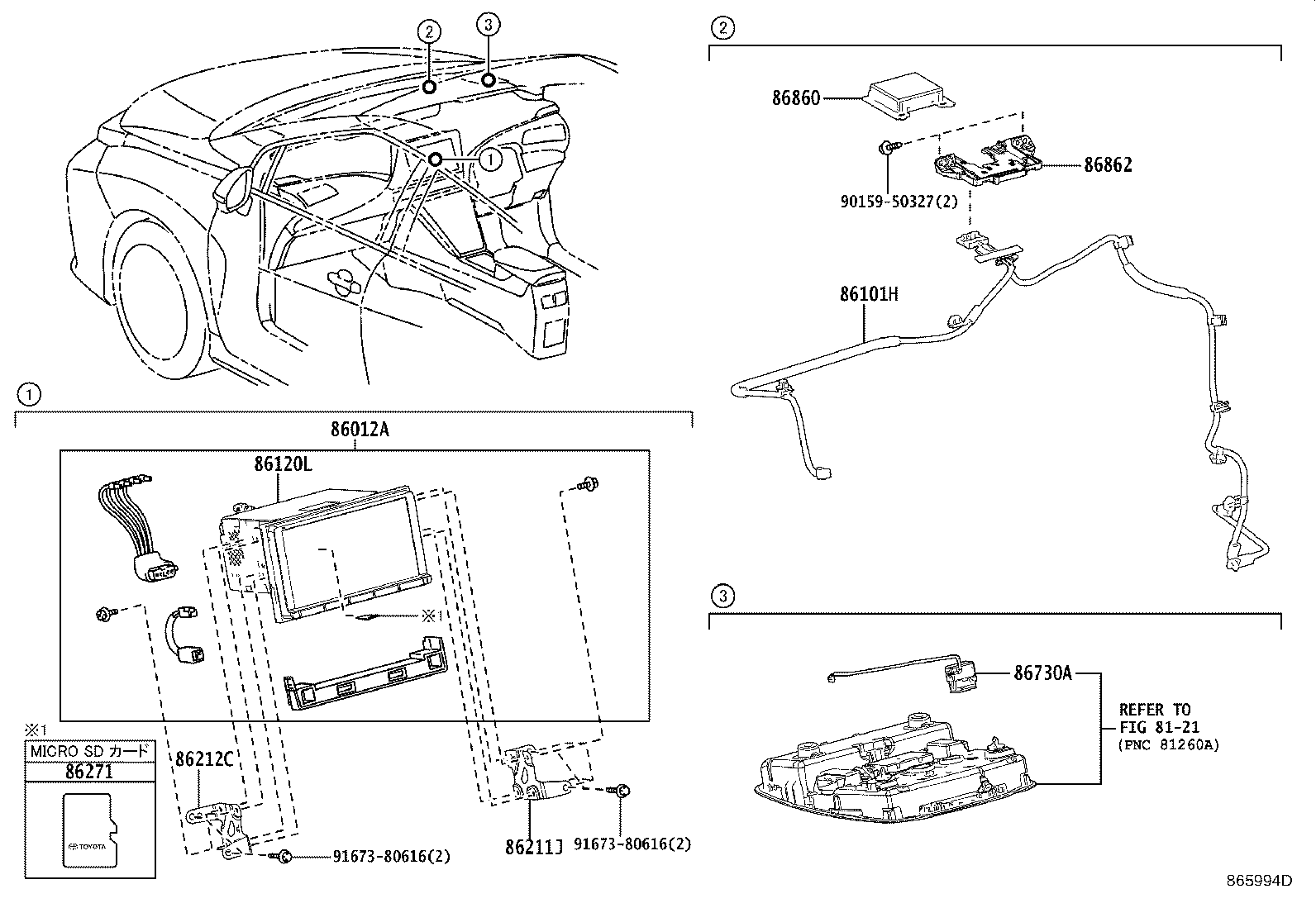 86211-62020 BRACKET, RADIO RECEIVER, NO.1 product image