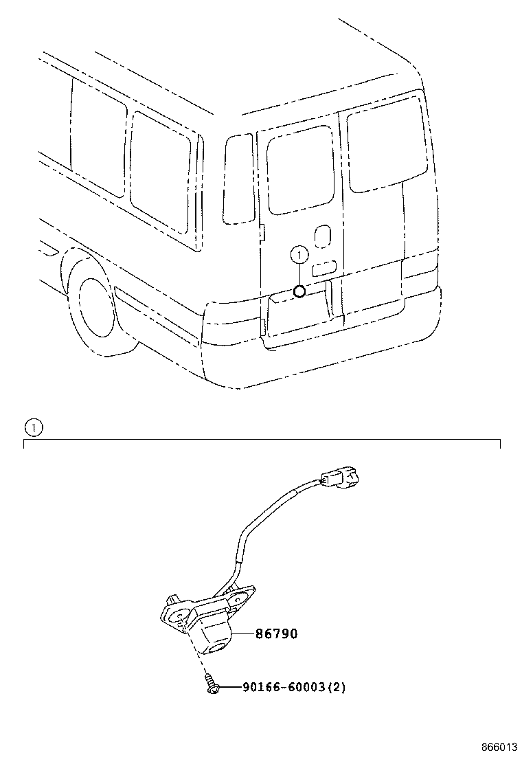 86790-36061 CAMERA ASSY, TELEVISION product image