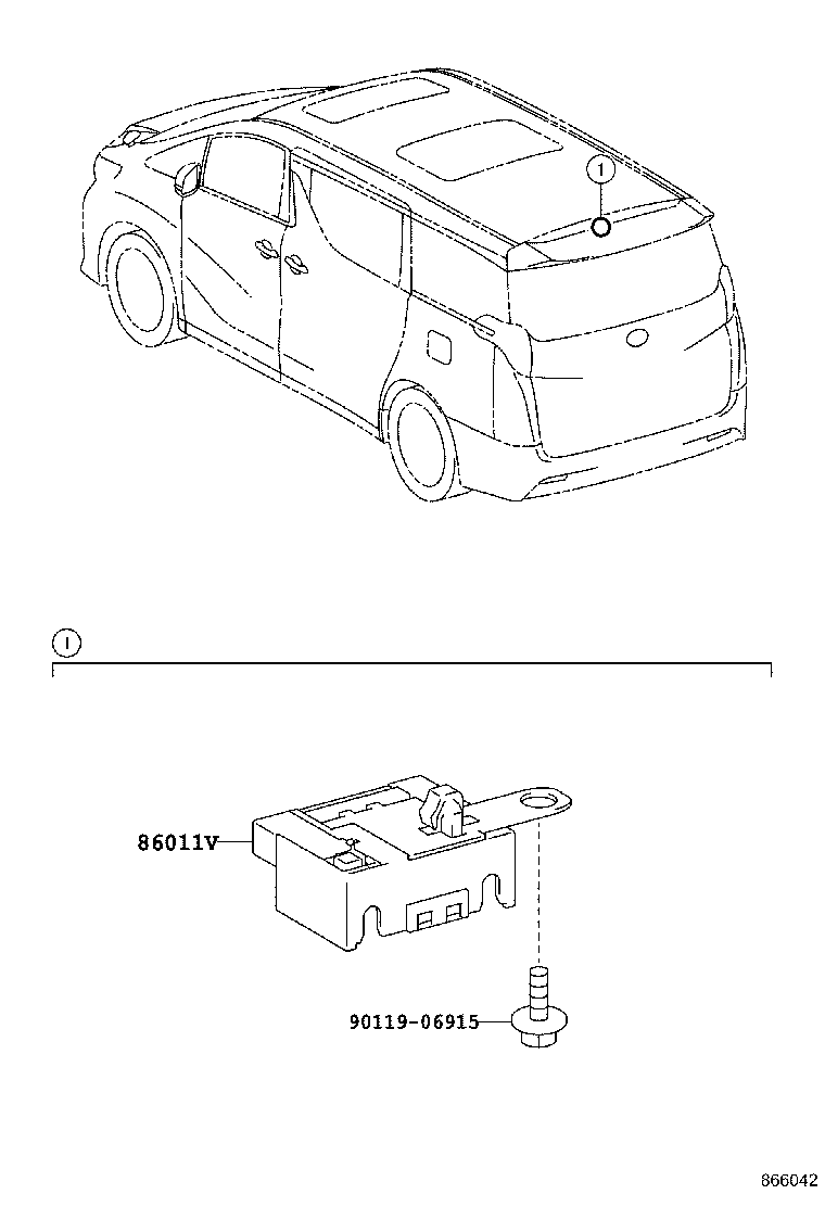 86212-58120 BRACKET, RADIO, NO.2 product image