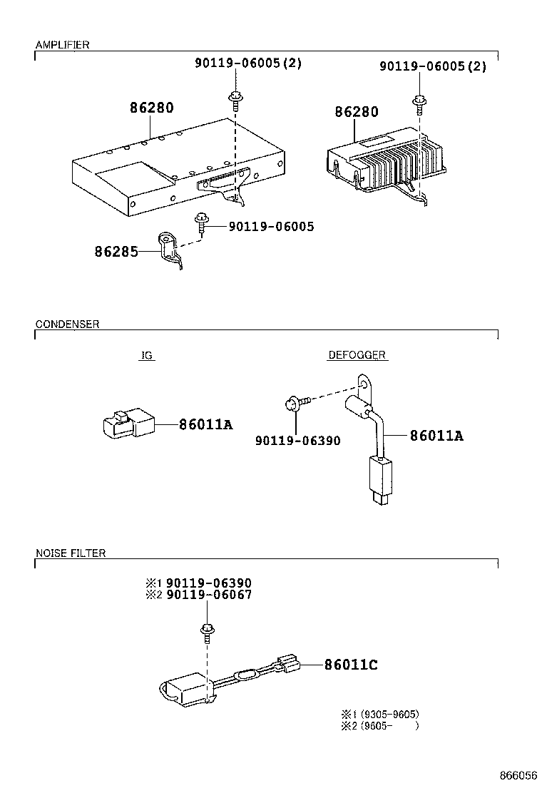 86280-14280 AMPLIFIER ASSY, STEREO COMPONENT product image