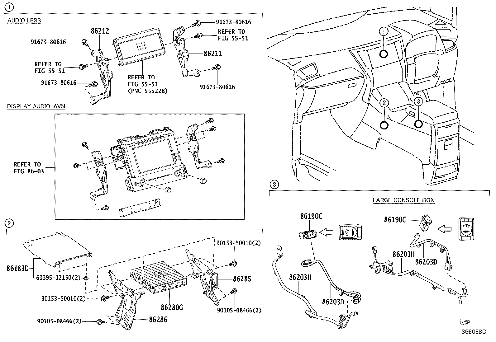 86212-58120 BRACKET, RADIO, NO.2 product image