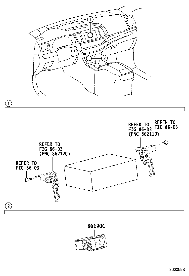 86190-0E090 ADAPTER ASSY, STEREO JACK, NO.1 product image
