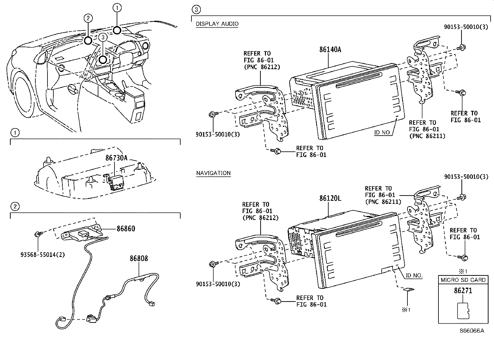 86860-12150 ANTENNA ASSY, NAVIGATION product image