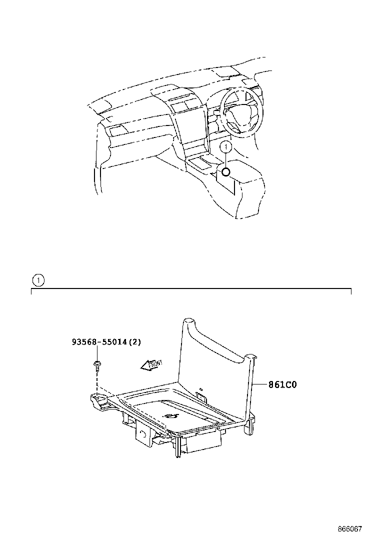 861C0-33030-C0 CRADLE ASSY, MOBILE WIRELESS CHARGER product image