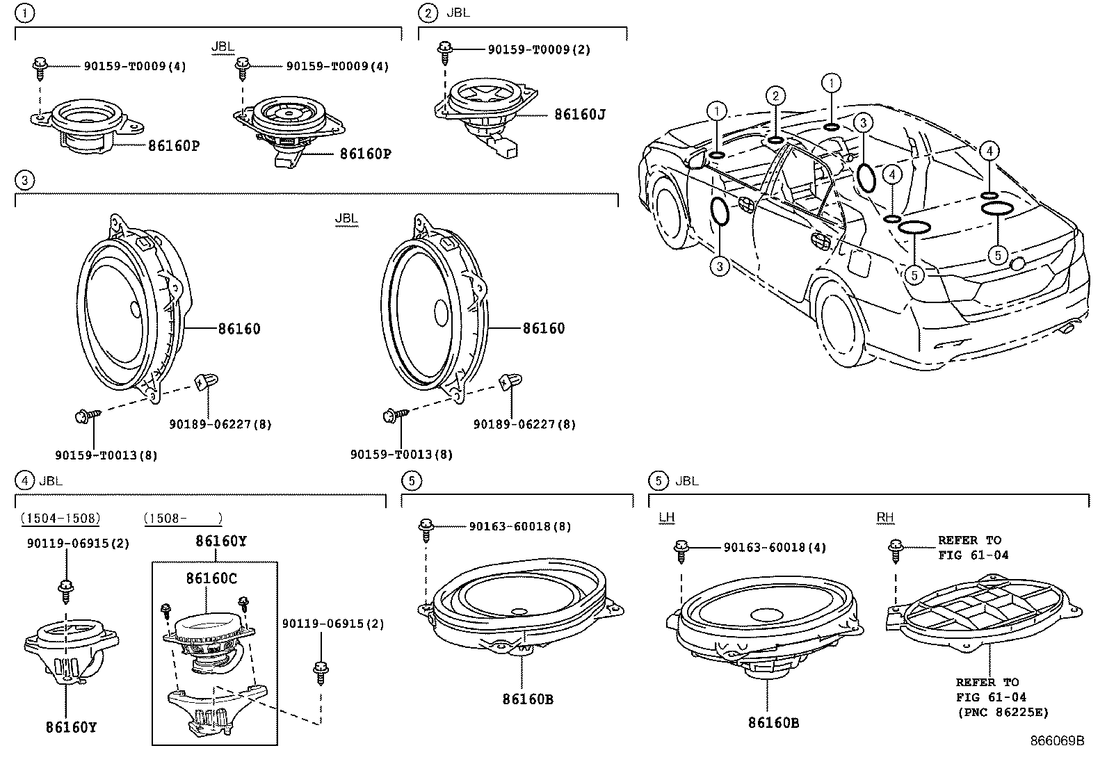 86160-06680 SPEAKER ASSY, REAR product image