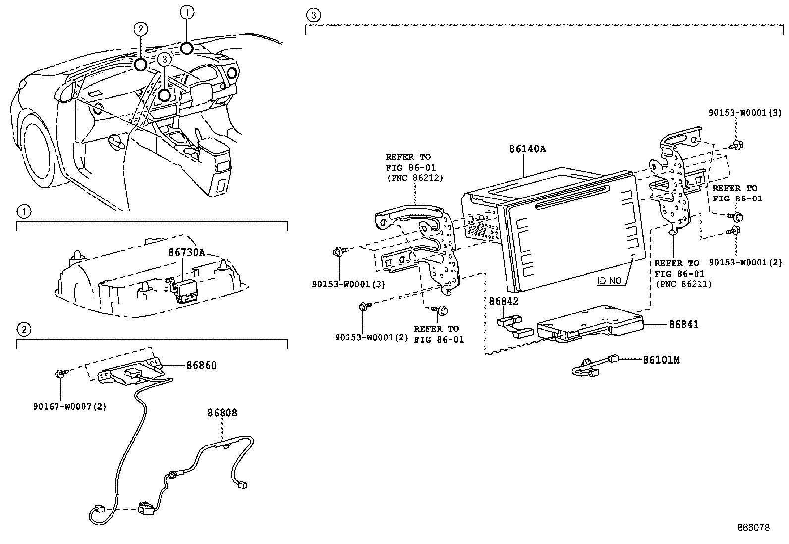 86211-02270 BRACKET, RADIO RECEIVER, NO.1 product image