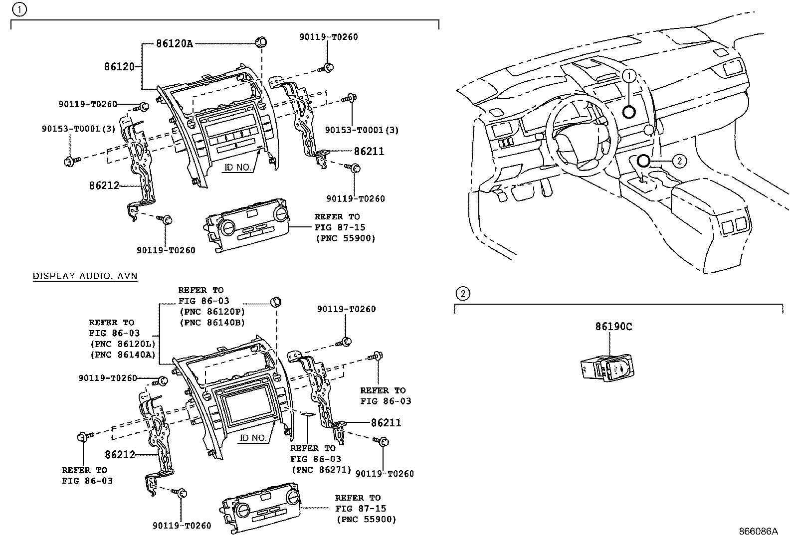 86285-06070 BRACKET, AMPLIFIER, NO.1 product image