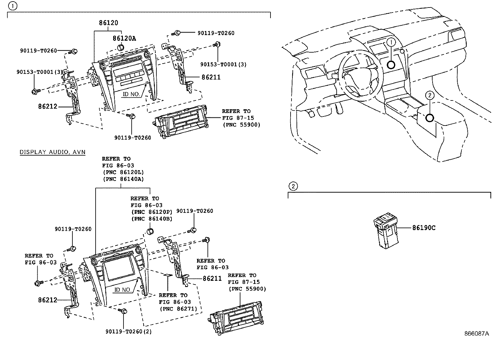 86285-06070 BRACKET, AMPLIFIER, NO.1 product image
