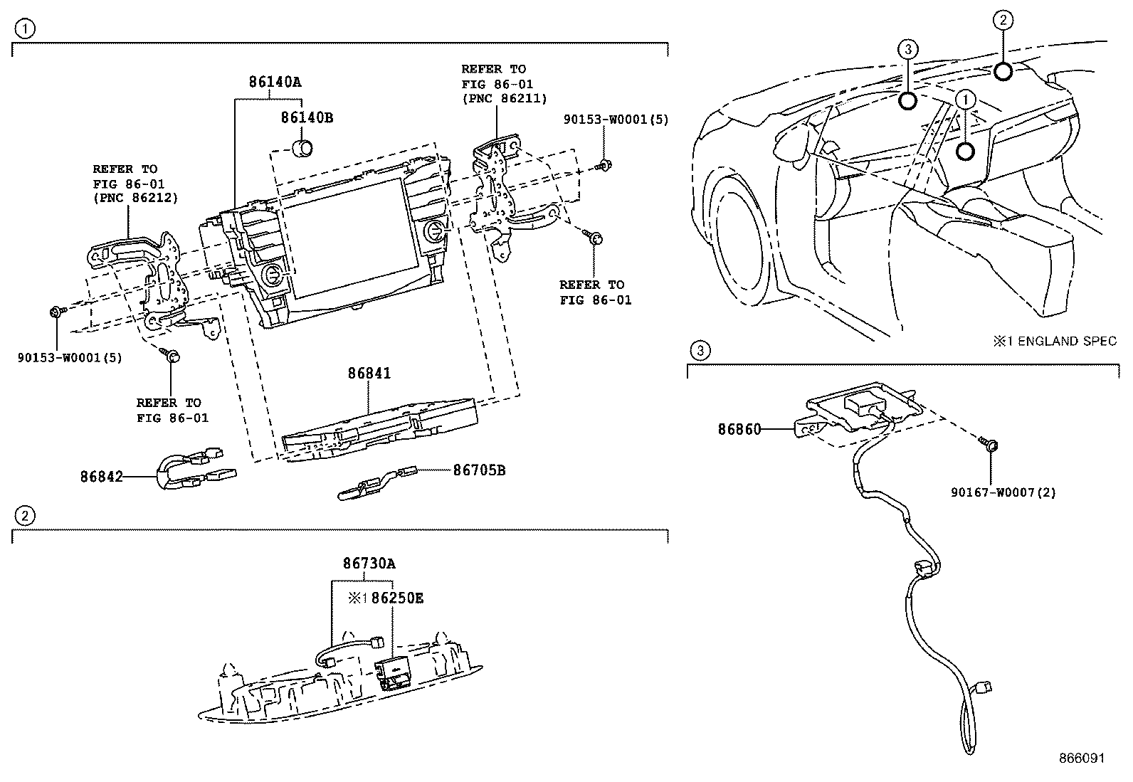 86211-05090 BRACKET, RADIO RECEIVER, NO.1 product image