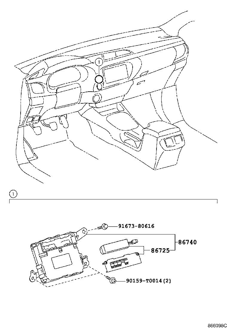 86740-71050 TRANSCEIVER ASSY, TELEPHONE product image