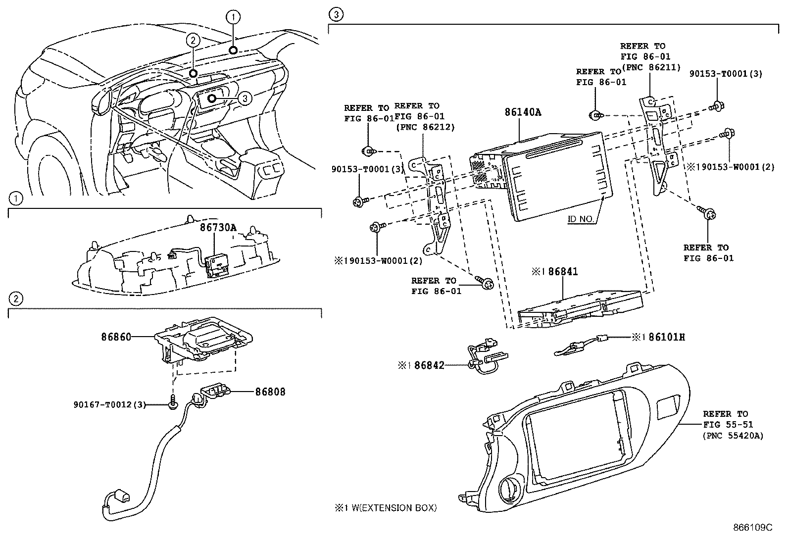 86808-0K251 CORD SUB-ASSY, NAVIGATION ANTENNA, NO.1 product image