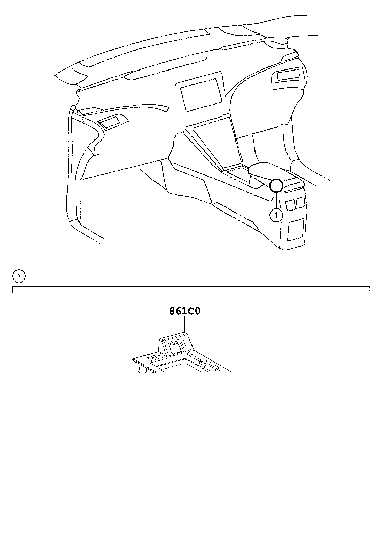 861C0-62020 CRADLE ASSY, MOBILE WIRELESS CHARGER product image