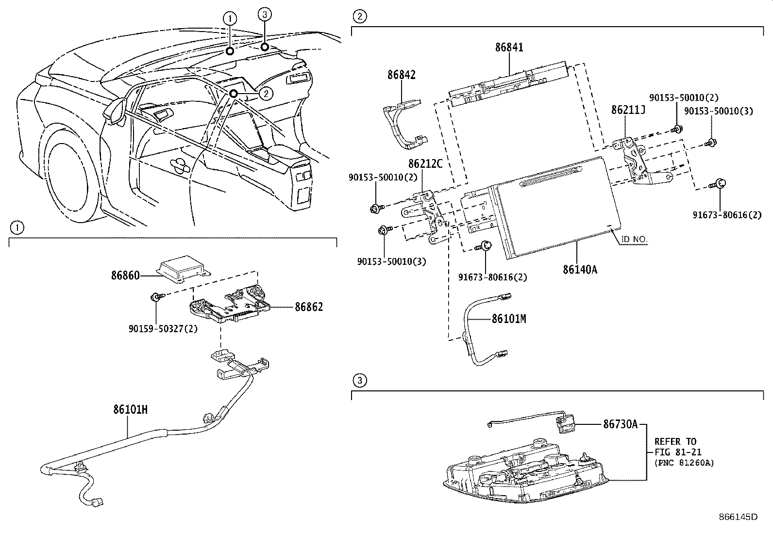 86705-62010 CORD SUB-ASSY, ANTENNA product image