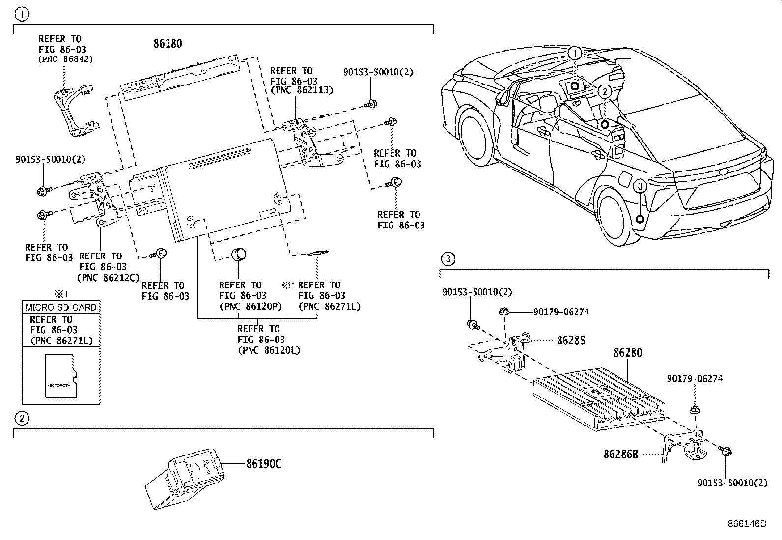 Toyota 86286-62010 BRACKET, AMPLIFIER, NO.2