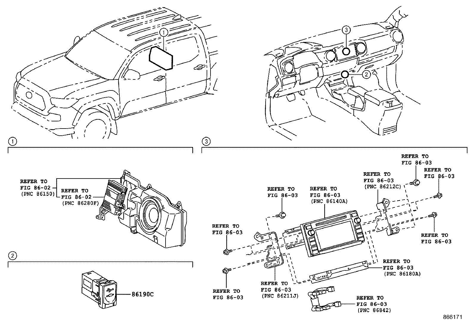 86212-04040 BRACKET, RADIO, NO.2 product image