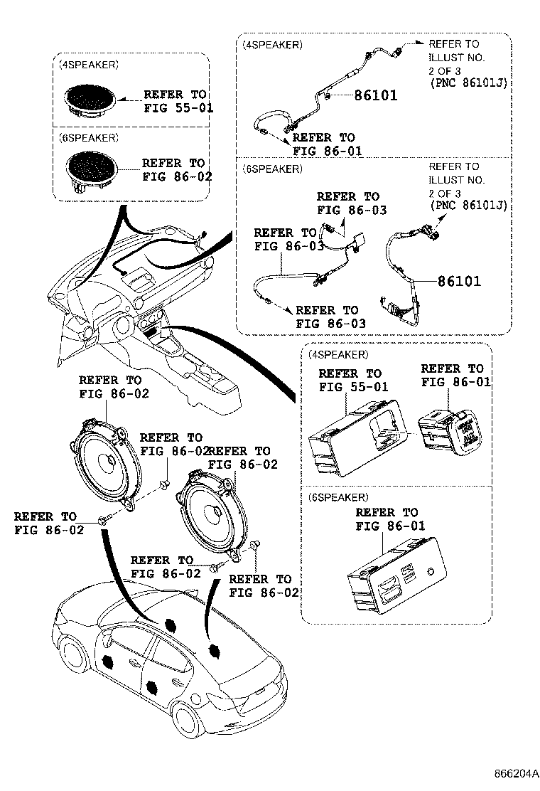 Toyota 86101-WB007 ANTENNA ASSY, AMPLIFIER, NO.1