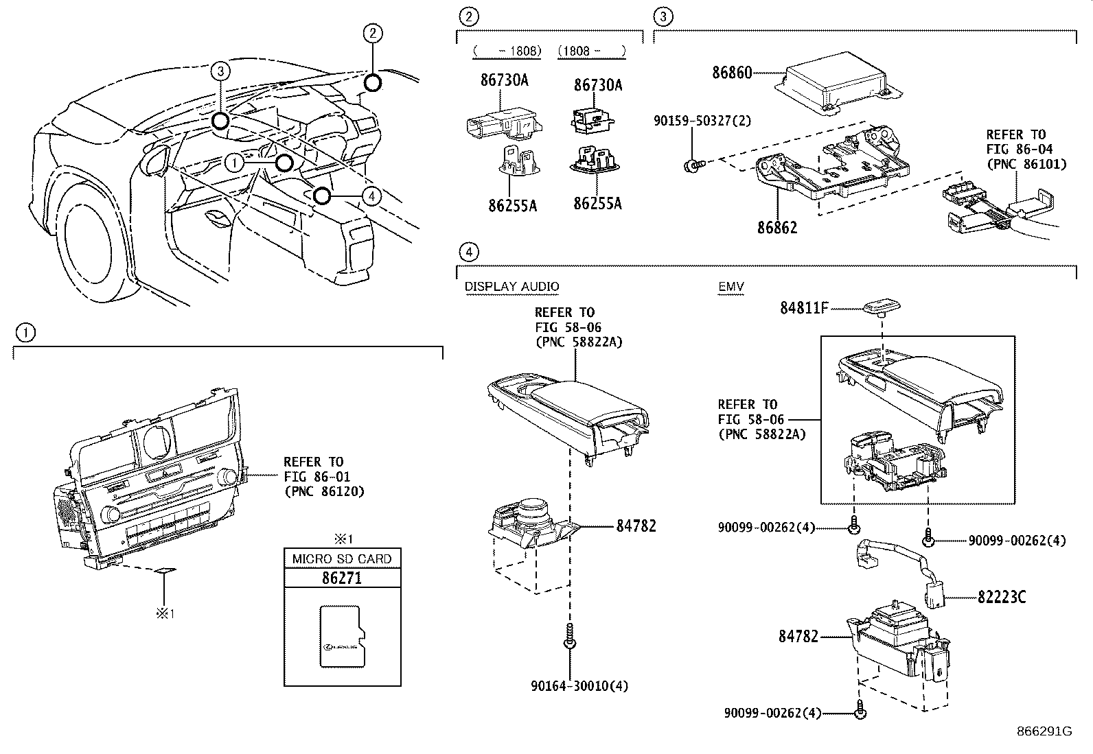 86117-48250 BRACKET, MULTI-DISPLAY CONTROLLER, A product image