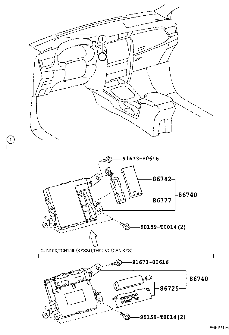 86740-0K080 TRANSCEIVER ASSY, TELEPHONE product image