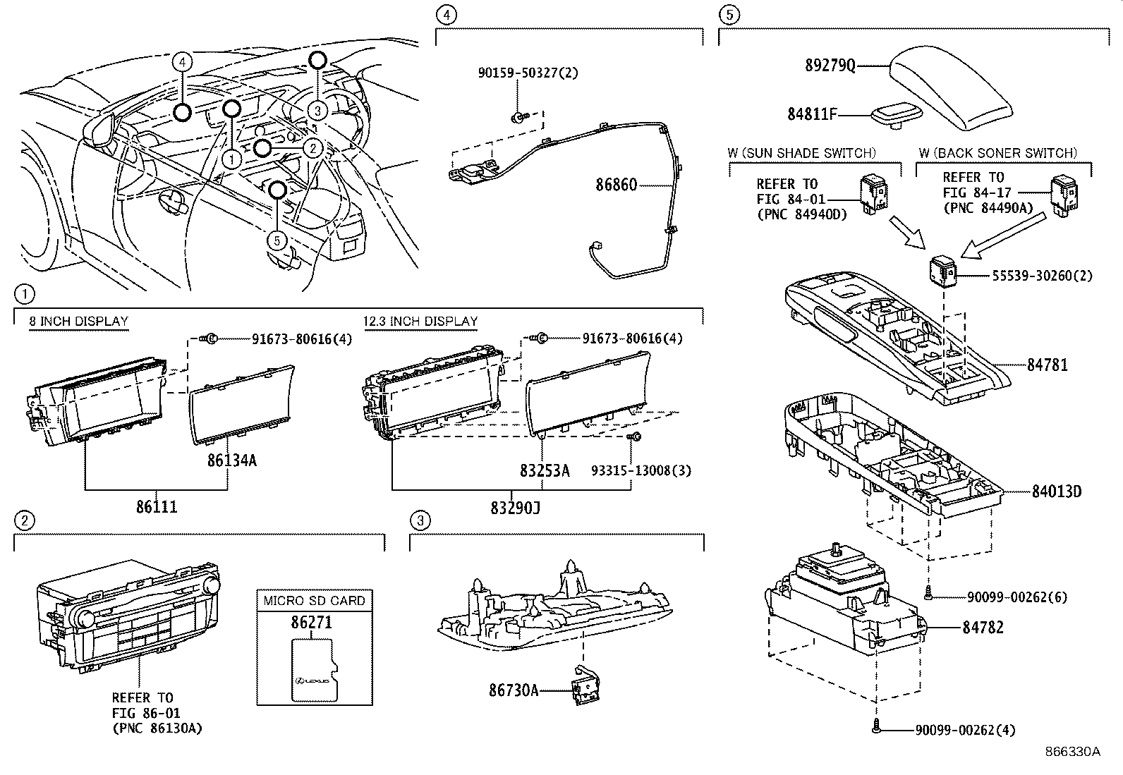86110-30320 MULTI-DISPLAY product image