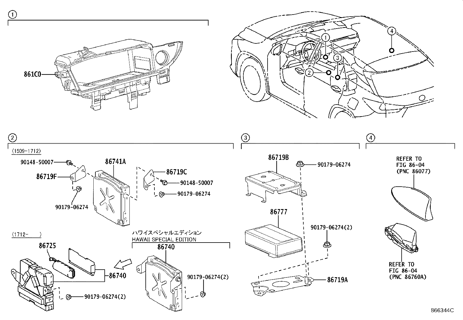 Toyota 86719-48170 BRACKET, TELEPHONE NO.1
