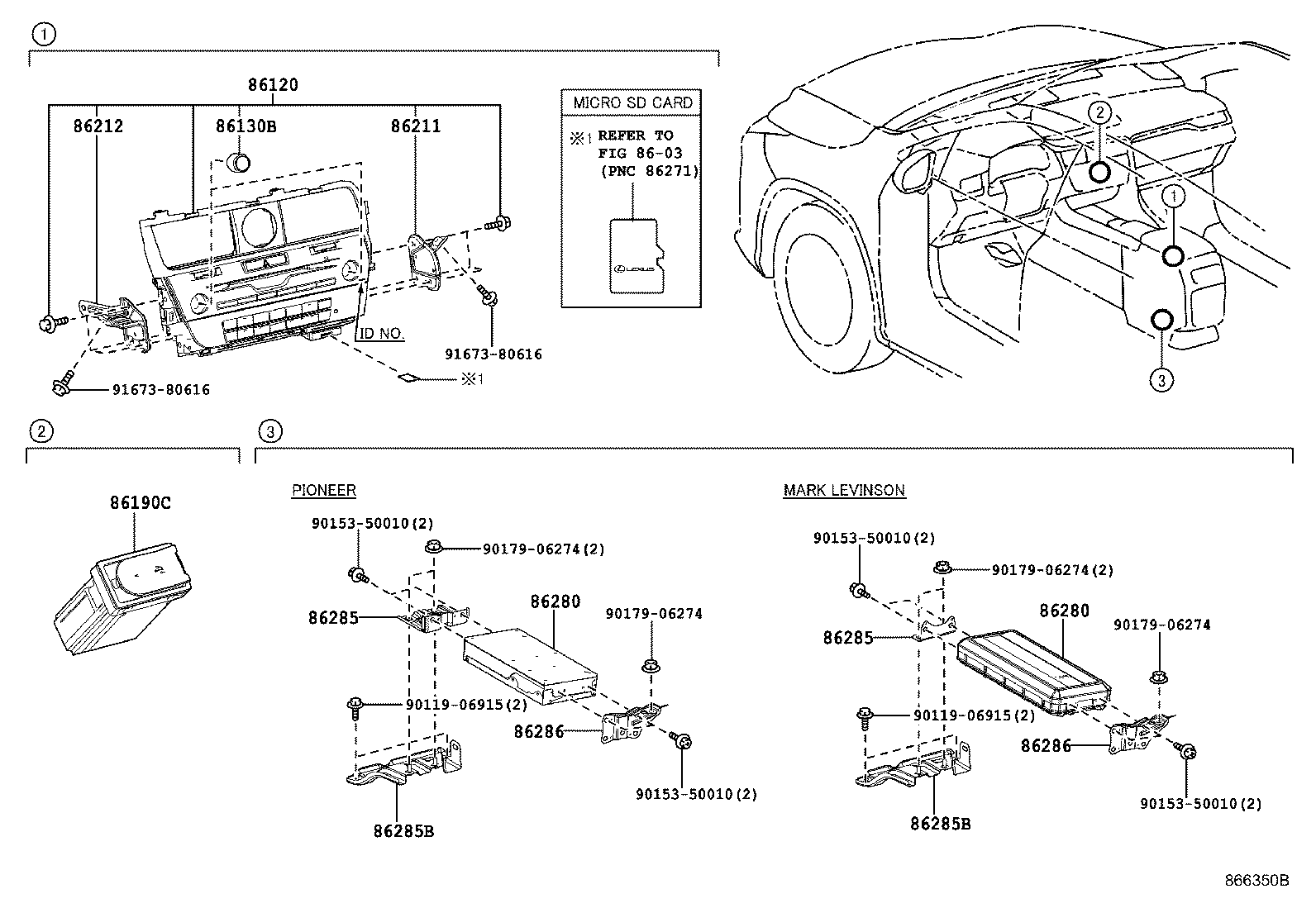 Toyota 86286-48110 BRACKET, AMPLIFIER, NO.2