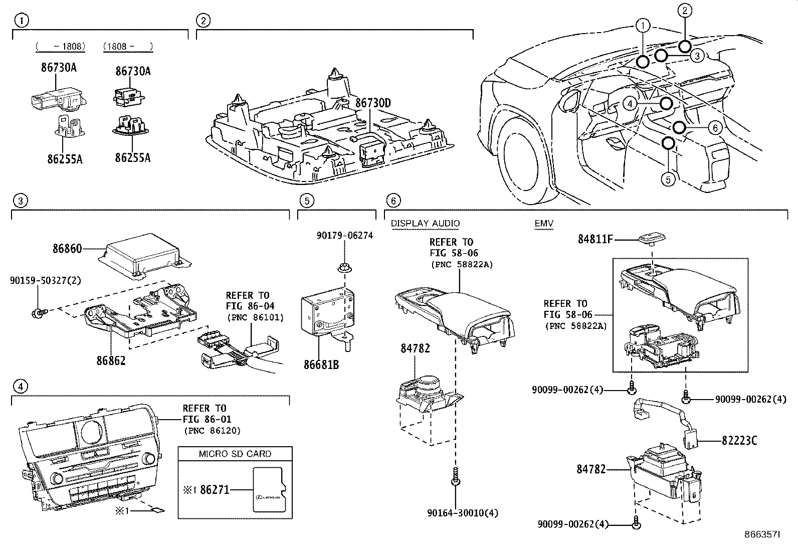 86117-48250 BRACKET, MULTI-DISPLAY CONTROLLER, A product image