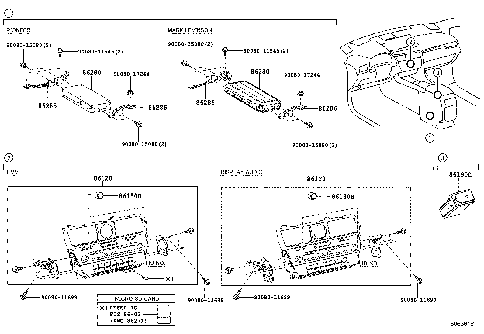 Toyota 86286-0E030 BRACKET, AMPLIFIER, NO.2