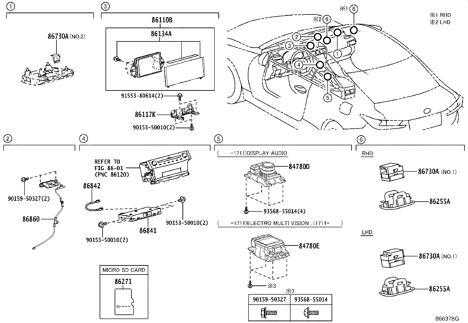 86110-24210 MULTI-DISPLAY ASSY product image