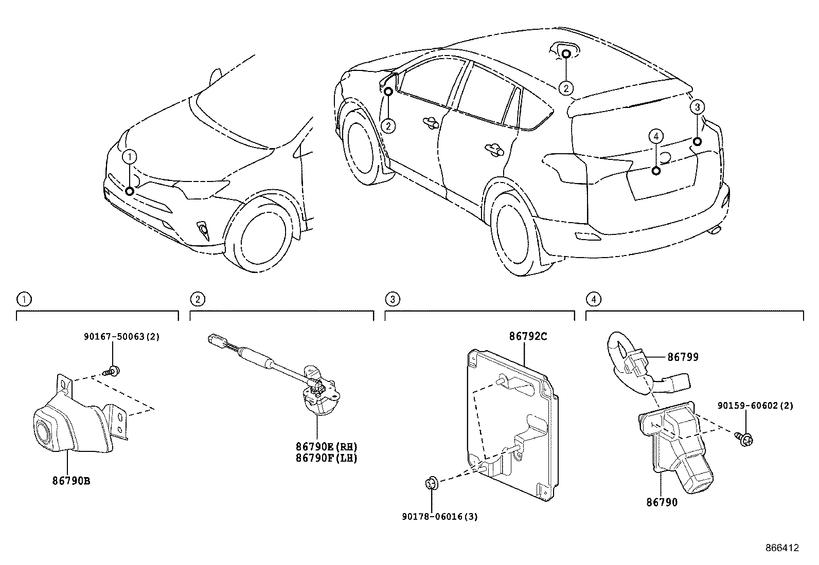 86792-42080 COMPUTER, PARKING ASSIST product image