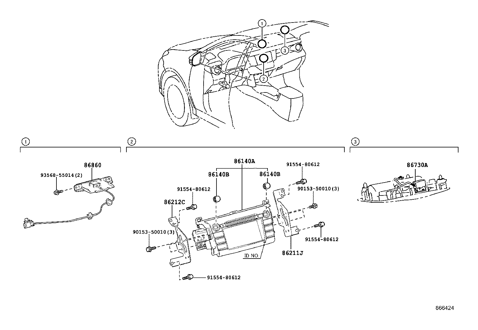 90010-22104 KNOB, RADIO & DISPLAY RECEIVER SWITCH product image