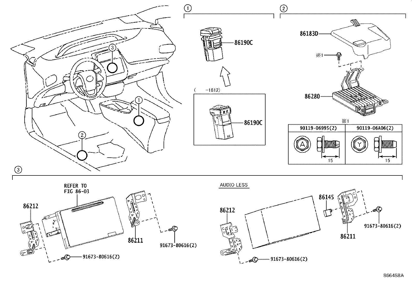 86280-47100 AMPLIFIER ASSY, STEREO COMPONENT product image