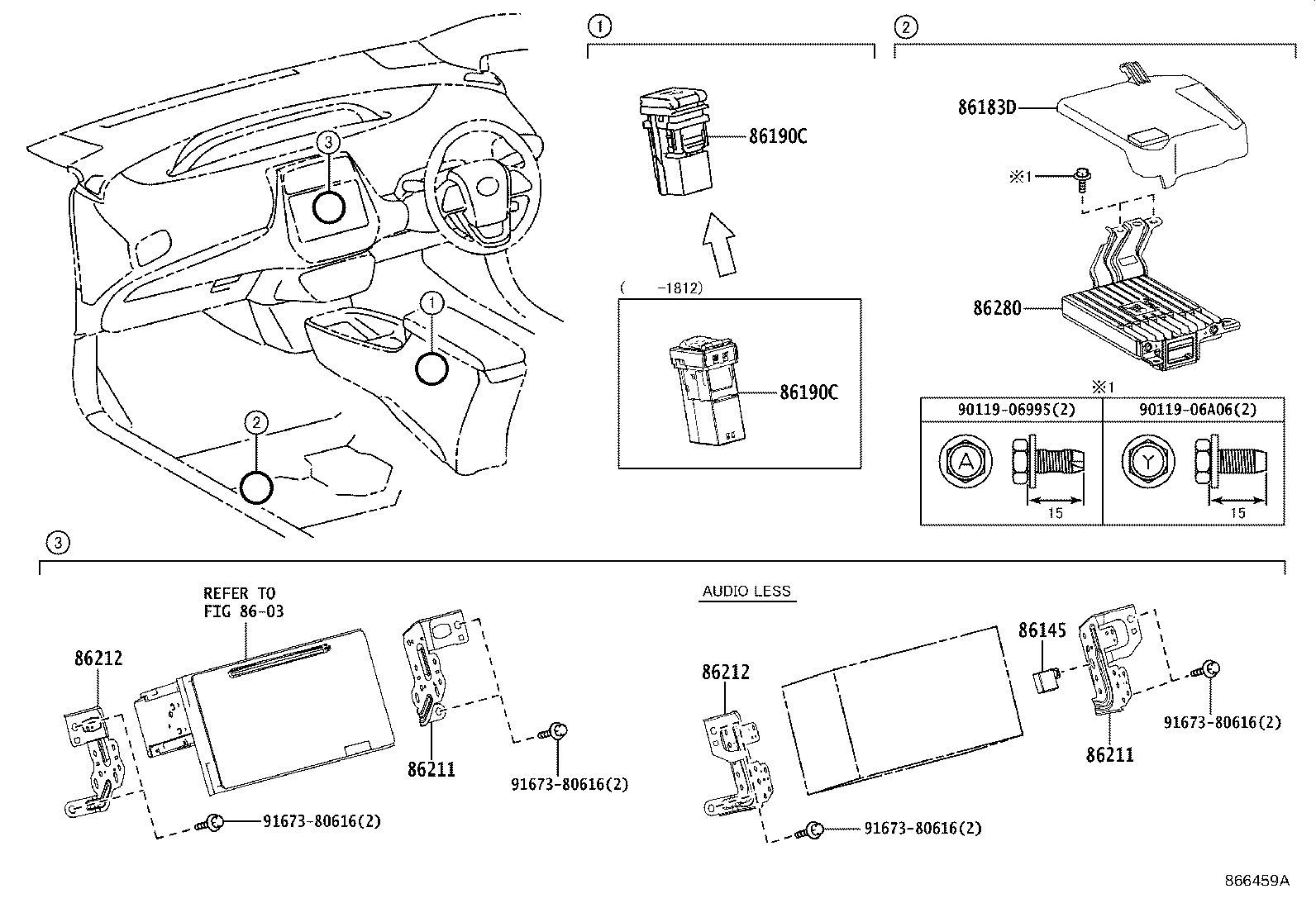 86280-47100 AMPLIFIER ASSY, STEREO COMPONENT product image