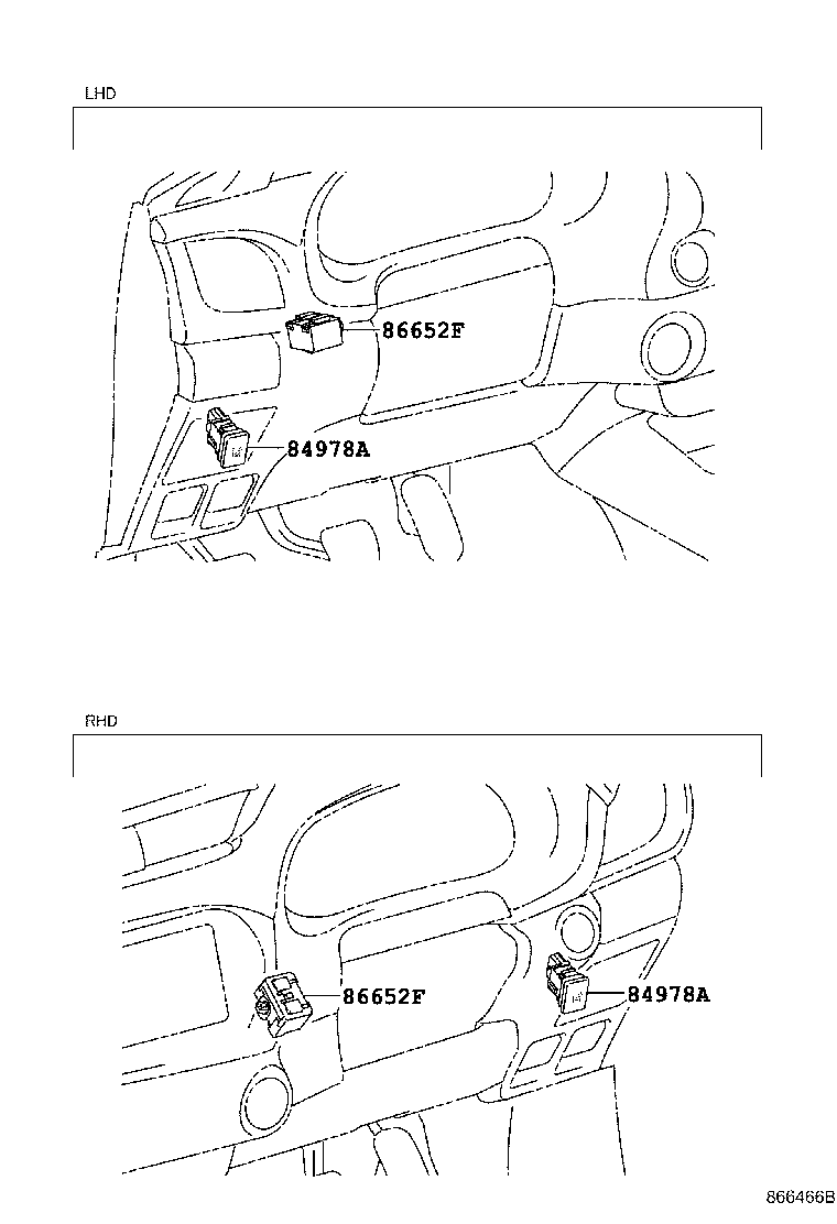86461-71020 HOOD, FORWARD RECOGNITION product image