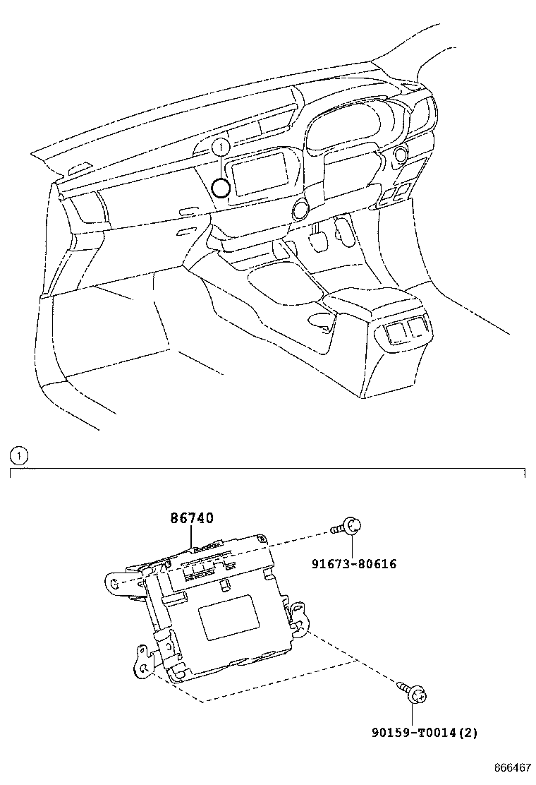 86740-71050 TRANSCEIVER ASSY, TELEPHONE product image