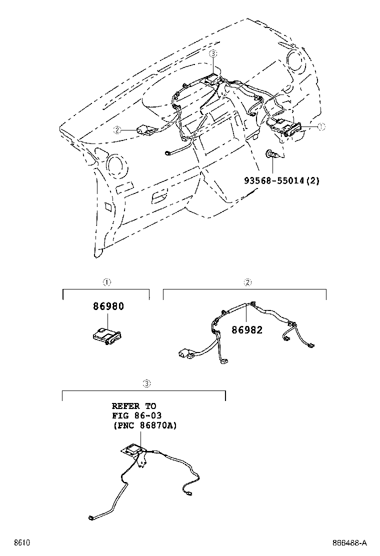 86982-B1050 WIRE, TOLL COLLECTION product image