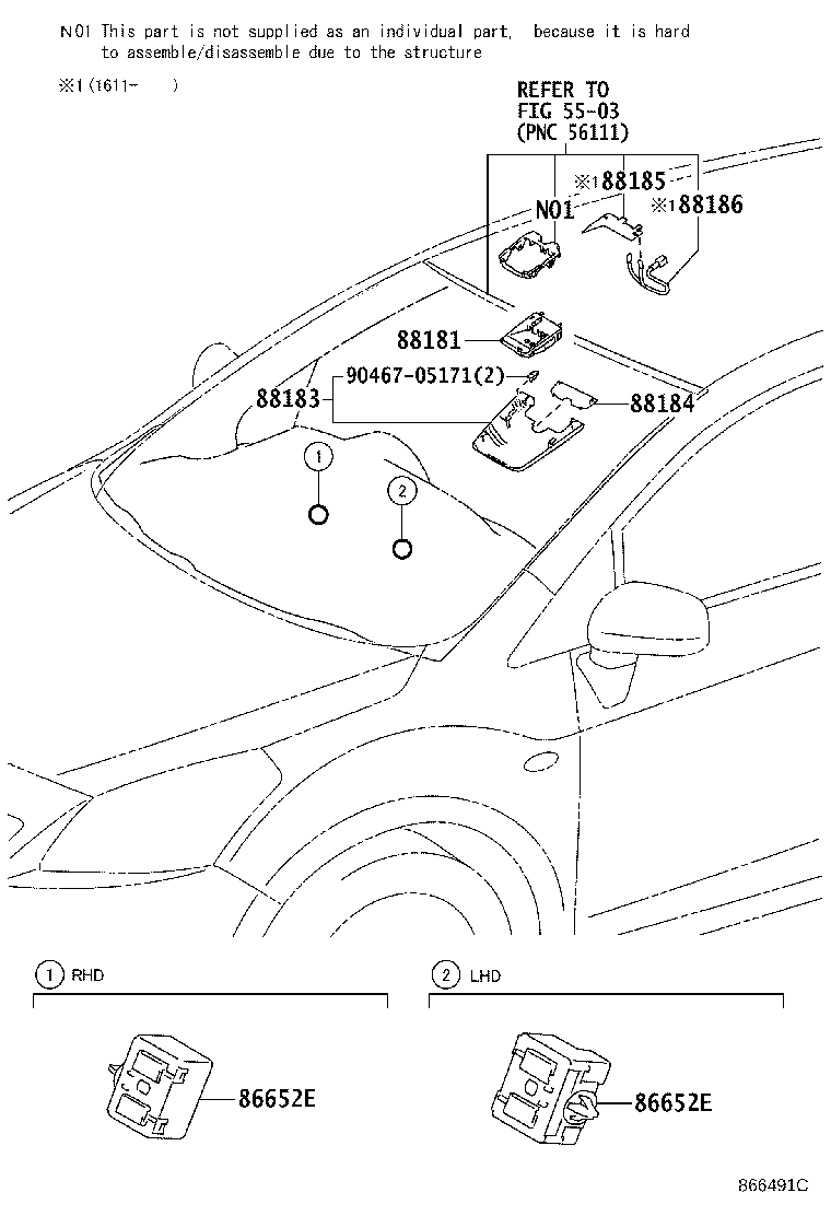 88186-0F010 WIRE, PRE-COLLISION CITY HEATER product image