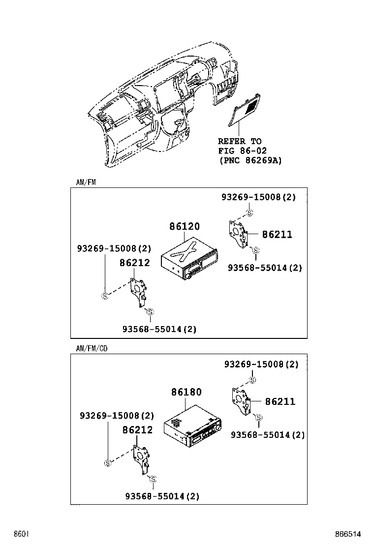 86120-B5011 RECEIVER ASSY, RADIO product image
