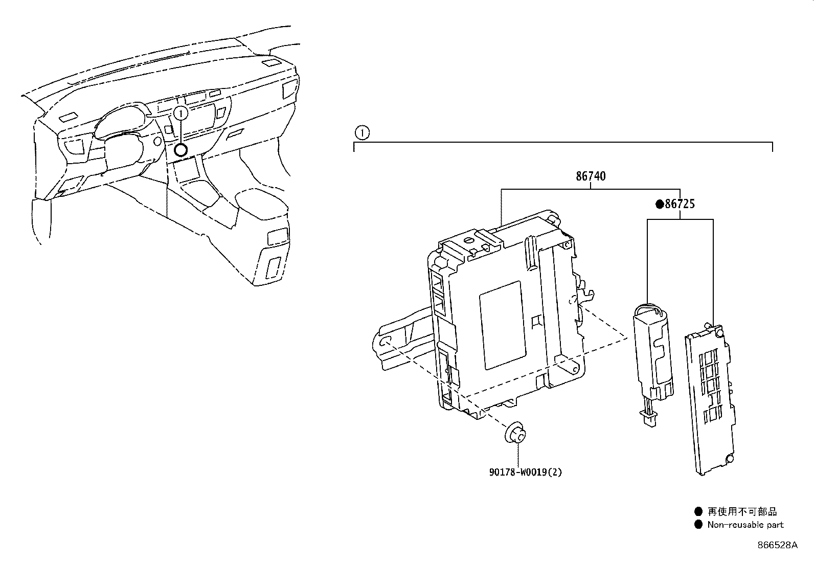86740-02020 TRANSCEIVER ASSY, TELEPHONE product image