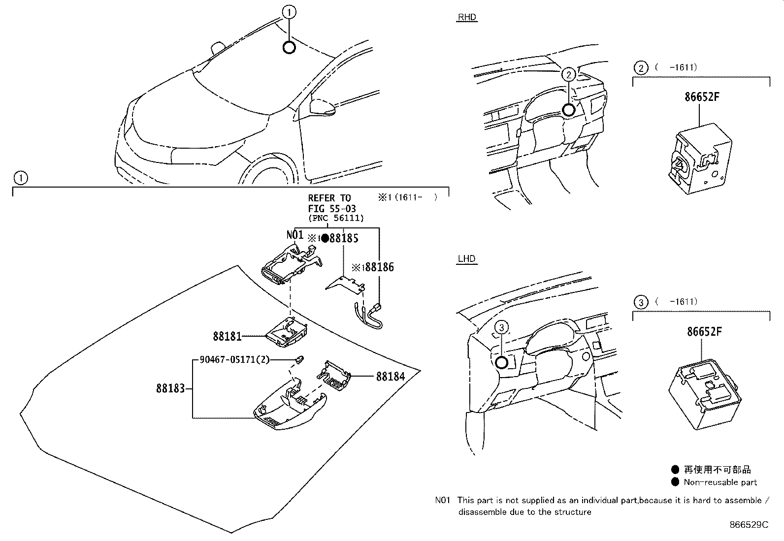 88186-05020 WIRE, PRE-COLLISION CITY HEATER product image