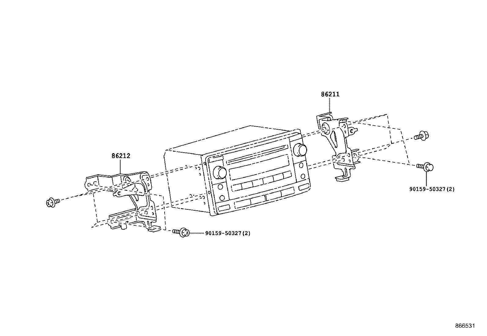 86285-28170 BRACKET, AMPLIFIER, NO.1 product image