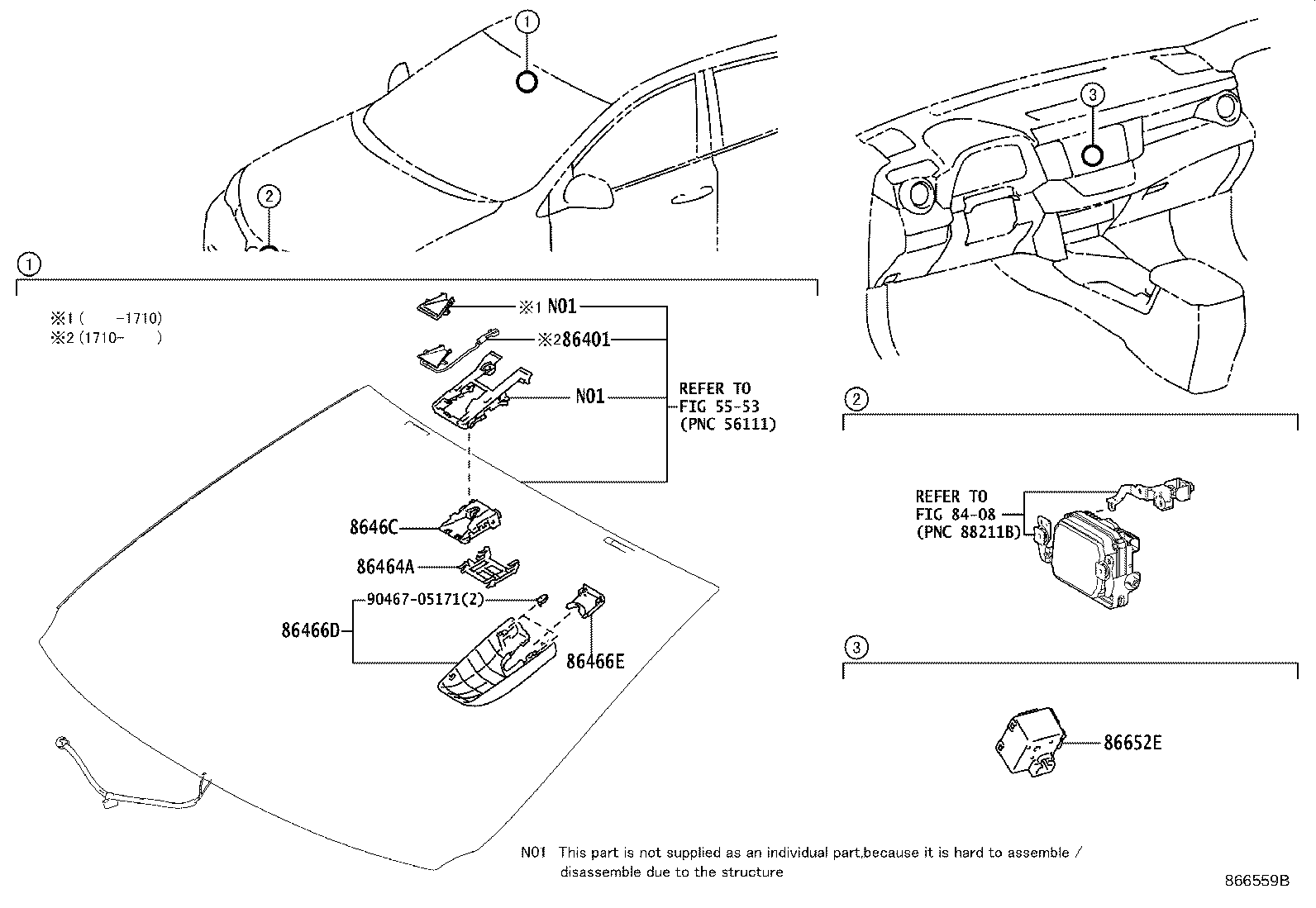 86466-42041 COVER, FORWARD RECOGNITION, NO.1 product image