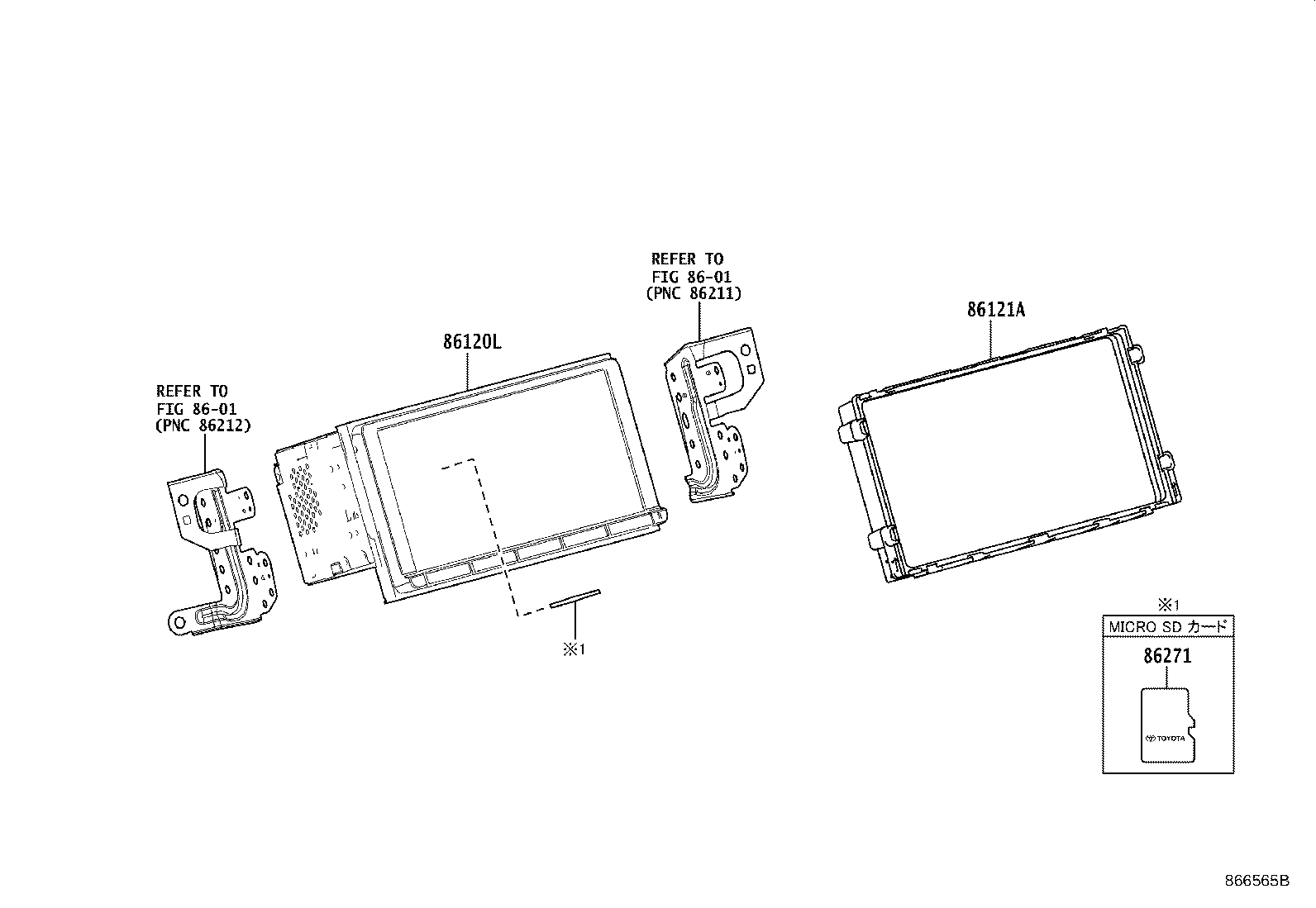86880-47080 ANTENNA ASSY, NAVIGATION product image